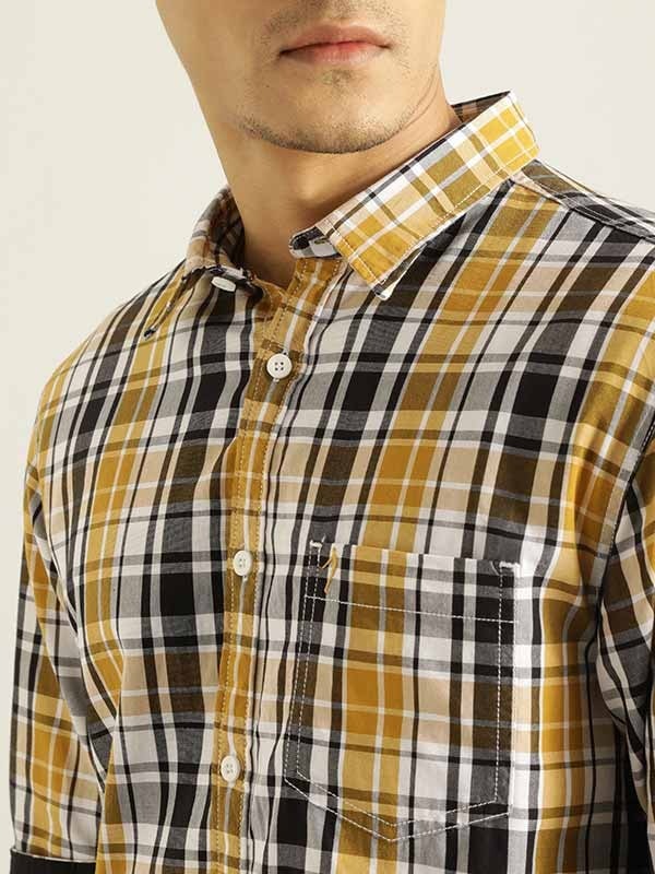 Indian Terrain Men Checkered Multicolor Shirt